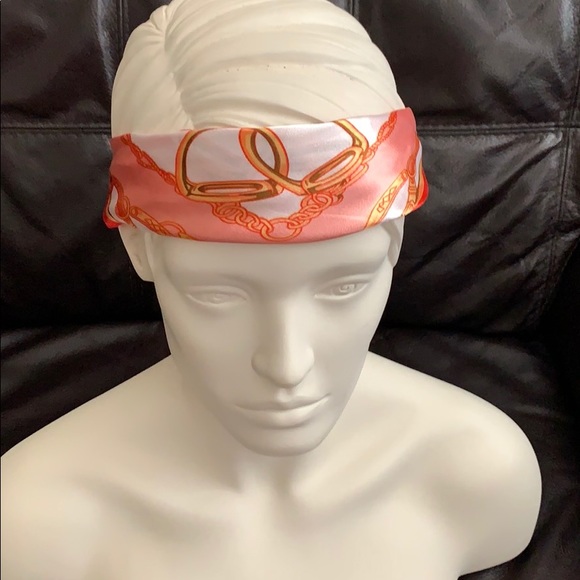 New silk fancy scarf, face mask, headband - Picture 6 of 6